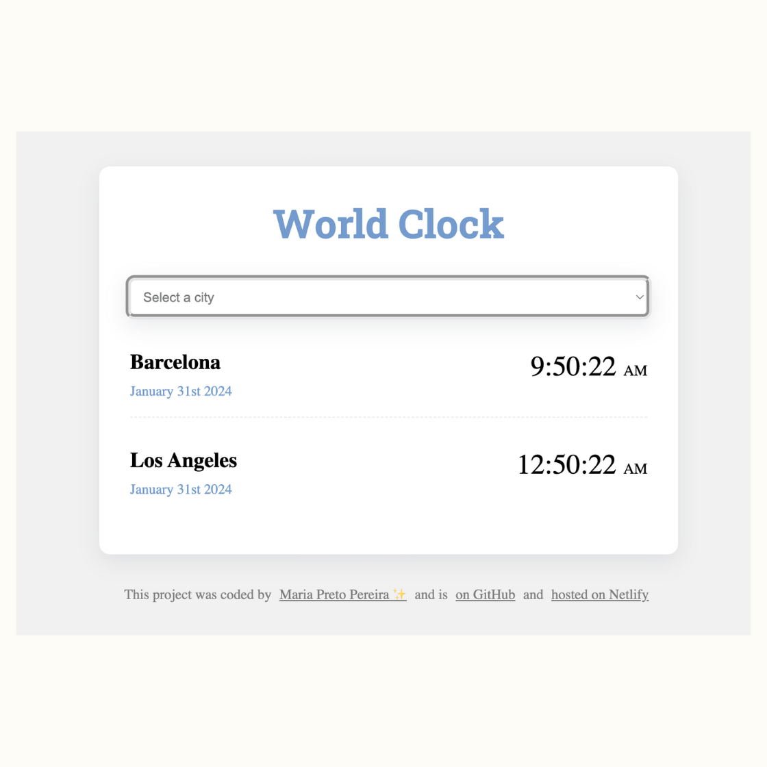 world clock app