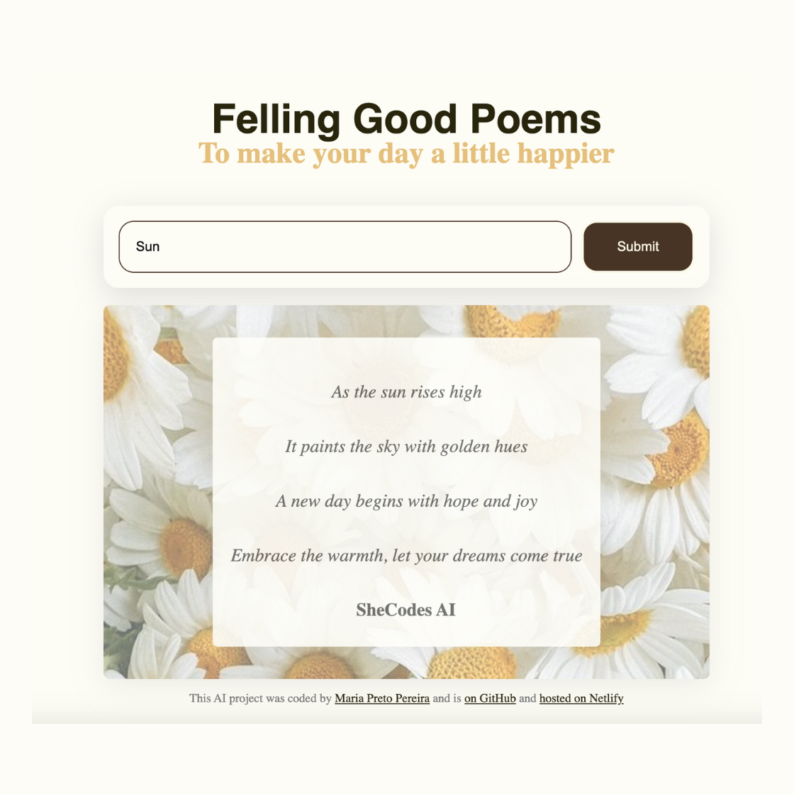 poem app